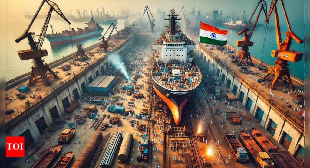 HD Hyundai, one of the world’s largest shipbuilders, looks to build a shipyard in India - The Times of India