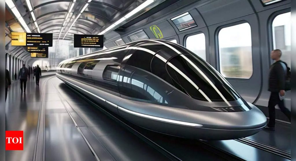 Indian Railways eyes world’s longest Hyperloop test track with 1,100 kmph speeds - The Times of India