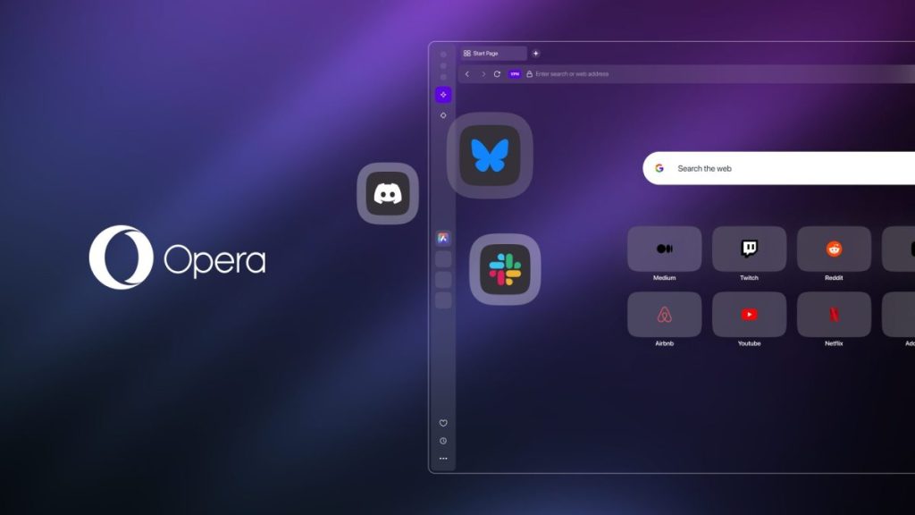 Opera integrates Bluesky, Slack, and Discord into its browser | TechCrunch