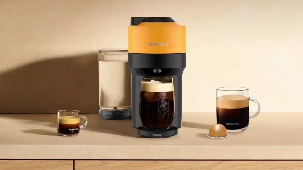 The Nespresso Vertuo Pop+ is under $70 in the spring-ready Mango Yellow colorway