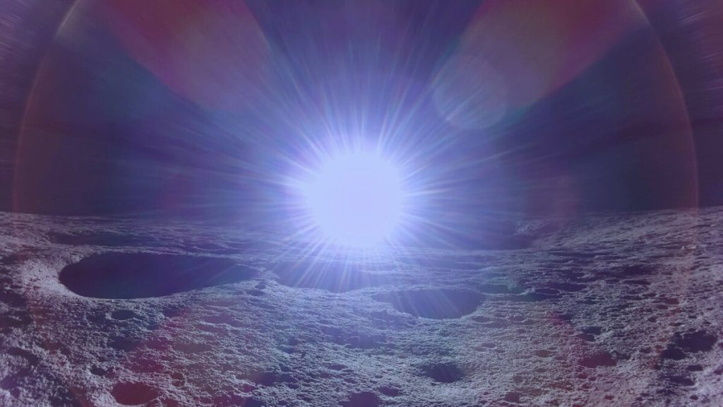 Intrepid moon lander witnesses truly breathtaking lunar sunrise